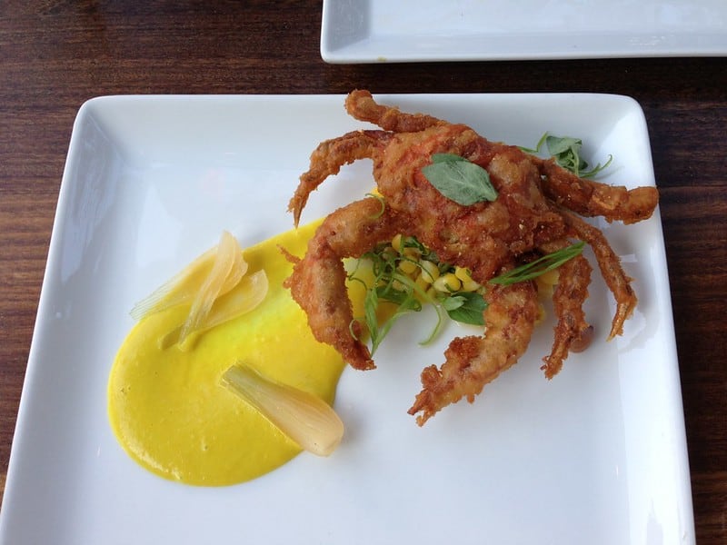soft shell crab on plate